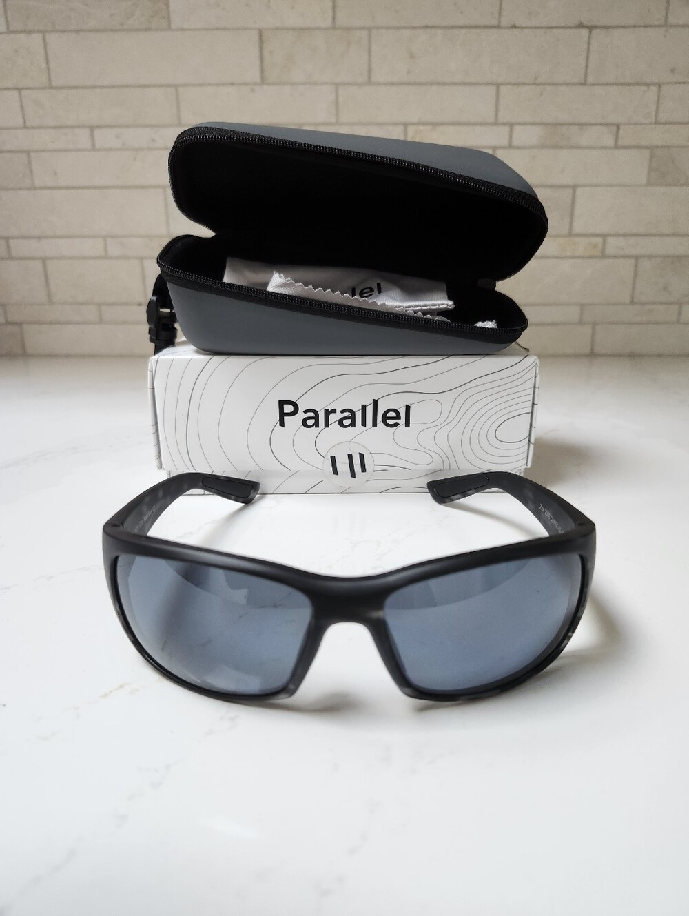Zion Marble Black Grey NX14 Polarized Sunglasses Men's